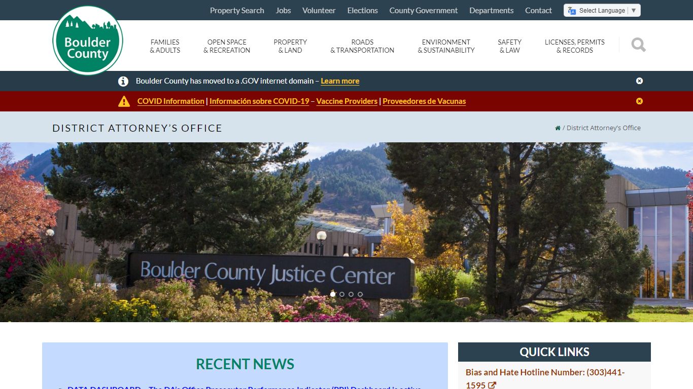 District Attorney's Office - Boulder County