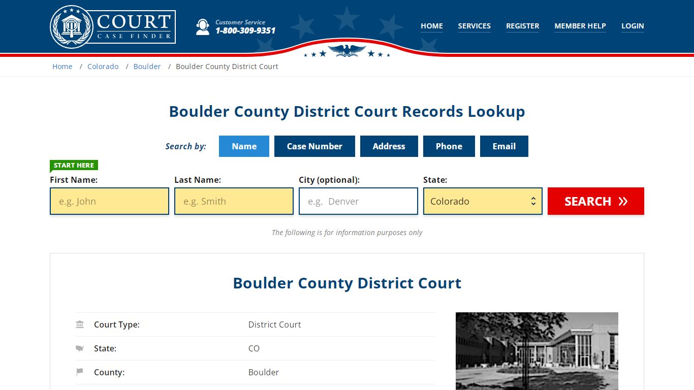 Boulder County District Court Records Lookup - CourtCaseFinder.com